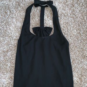 Dressy tank top with open back bows